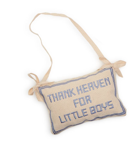 Thank Heaven For Little Girls/Boys - Pillow Door Hanger - Mellow Monkey