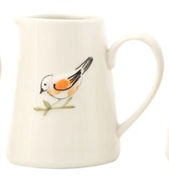 Hand-Painted Stoneware Creamer - 3-in - Mellow Monkey