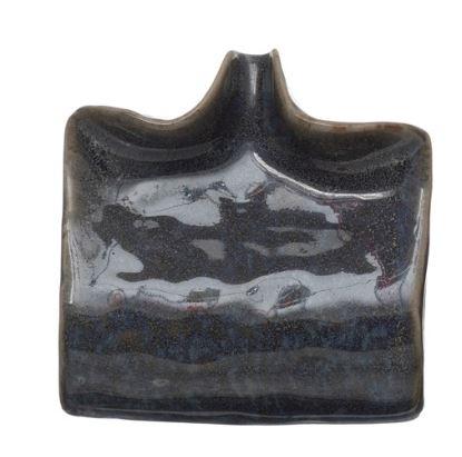 Stoneware Sponge Holder/Soap Dish with Drip Spout - Reactive Glaze - Mellow Monkey