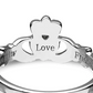 Sterling Silver Claddagh Ring - Size 8 - Mellow Monkey