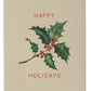Holiday Botanical Swedish Dishcloth. Happy holidays style