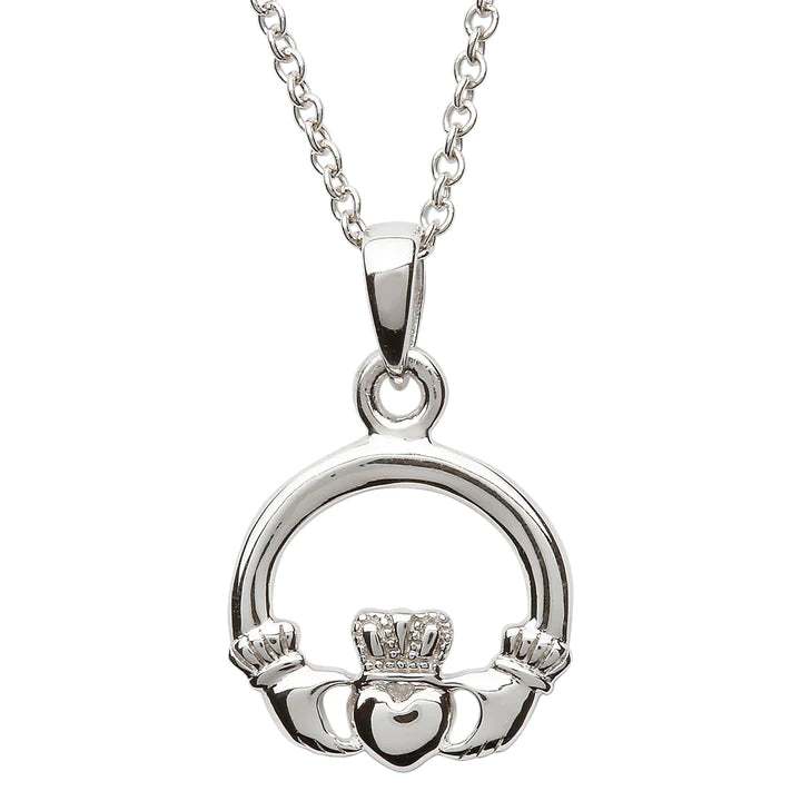 Sterling Silver Claddagh Pendant Necklace - Mellow Monkey