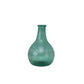Hand-Blown Teal Glass Vase - 5-3/4-in - Mellow Monkey
