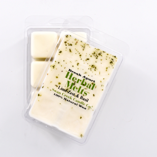 Swan Creek - Herbal Wax Candle Melts - Lime Zest and Basil - Mellow Monkey
