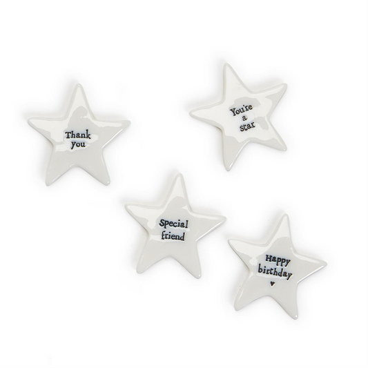 Individual Ceramic Star Tokens - 4 Styles - Mellow Monkey