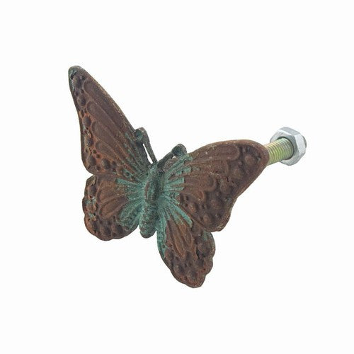 Vintage Pewter Butterfly Rust and Verdigris Finish 2-in - Mellow Monkey