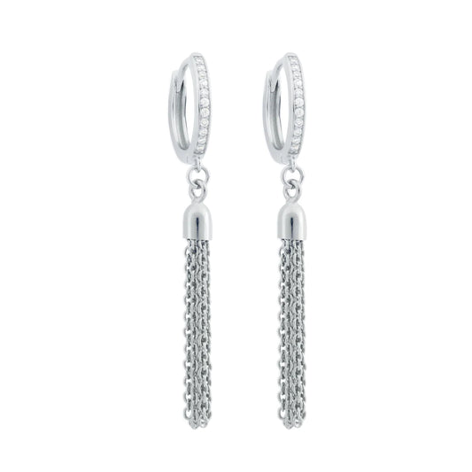 Tula Tassel Earrings - Silver - Mellow Monkey