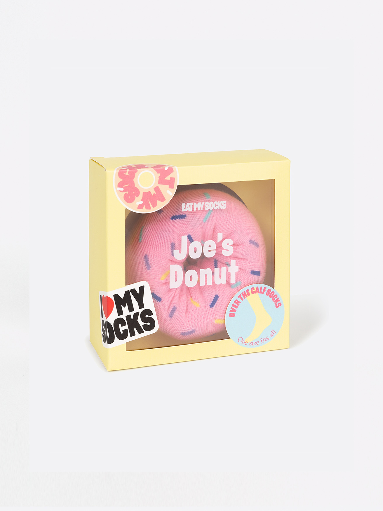Joe's Donuts - Strawberry Unisex Socks - Eat My Socks - Mellow Monkey