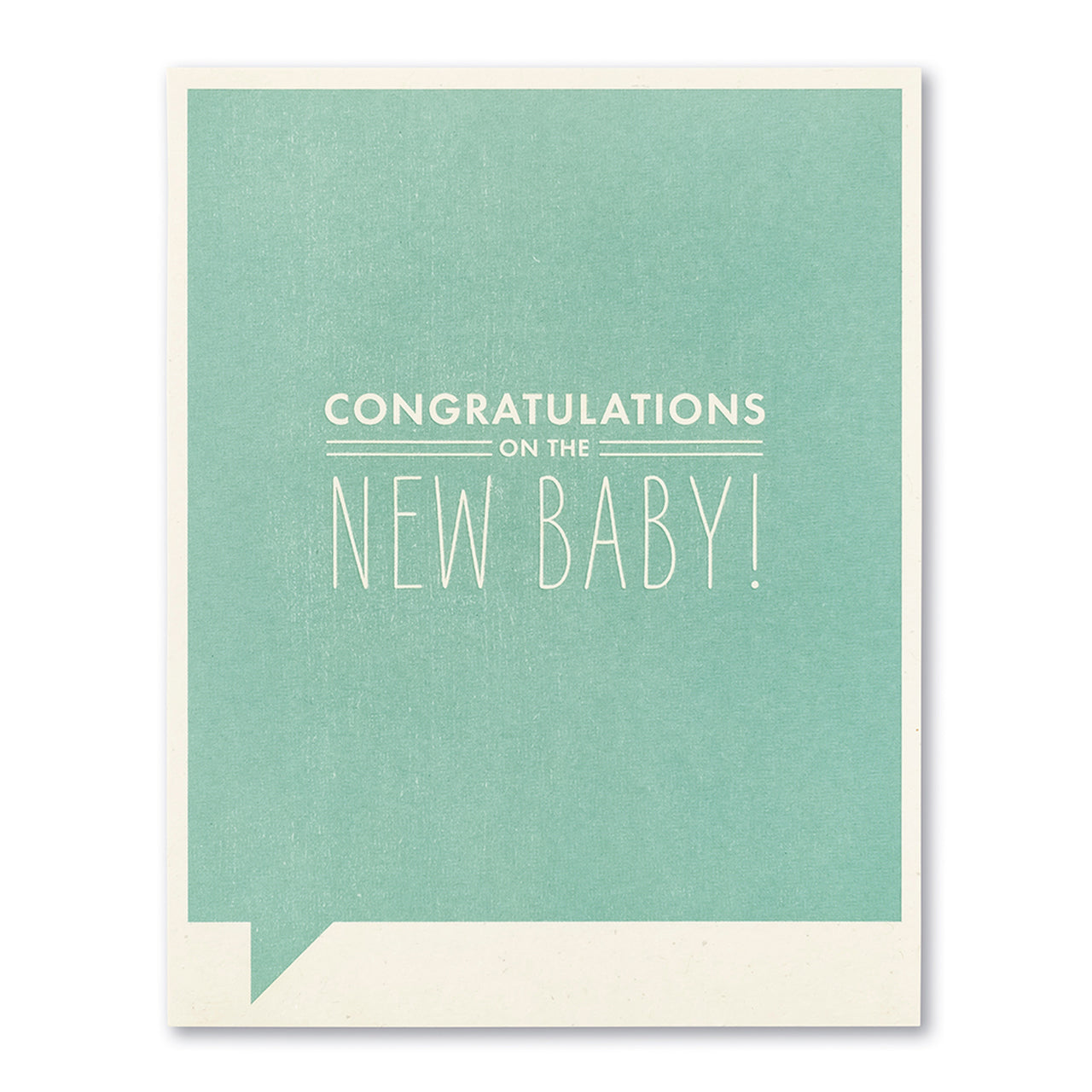 Frank and Funny Greeting Card - New Baby - Congratulations on the new baby! - Mellow Monkey