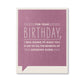 Frank and Funny Greeting Card - Birthday - For Your Birthday I Was Going To Make You A List... - Mellow Monkey