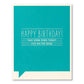 Frank and Funny Greeting Card - Birthday - Happy Birthday! Take some risks today! Live on the edge! - Mellow Monkey