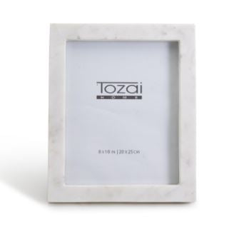 Trident White Marble 8" x 10" Photo Frame - Mellow Monkey