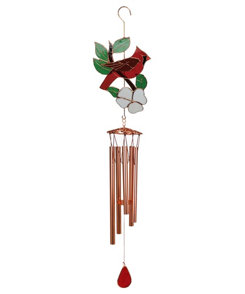 Large Cardinal Wind Chime - 40-inch - Mellow Monkey