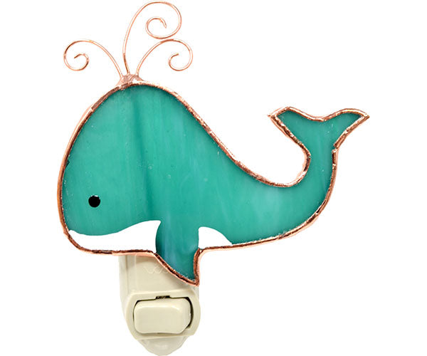 Stained Glass Nightlight - Whale - Mellow Monkey