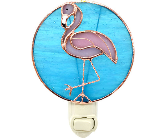 Stained Glass Nightlight - Flamingo - Mellow Monkey