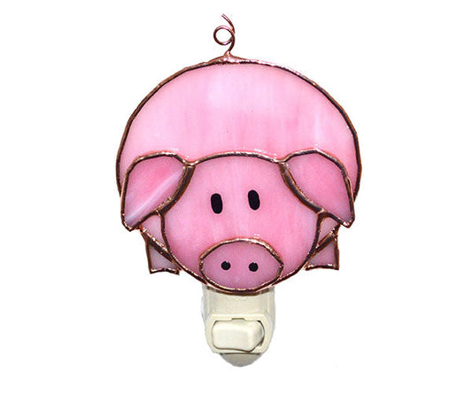 Stained Glass Nightlight - Pig - Mellow Monkey