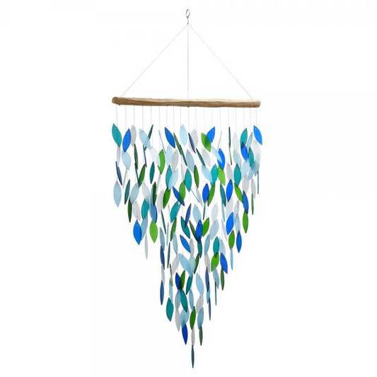 Premiere Ocean Waterfall Glass Windchime - Mellow Monkey