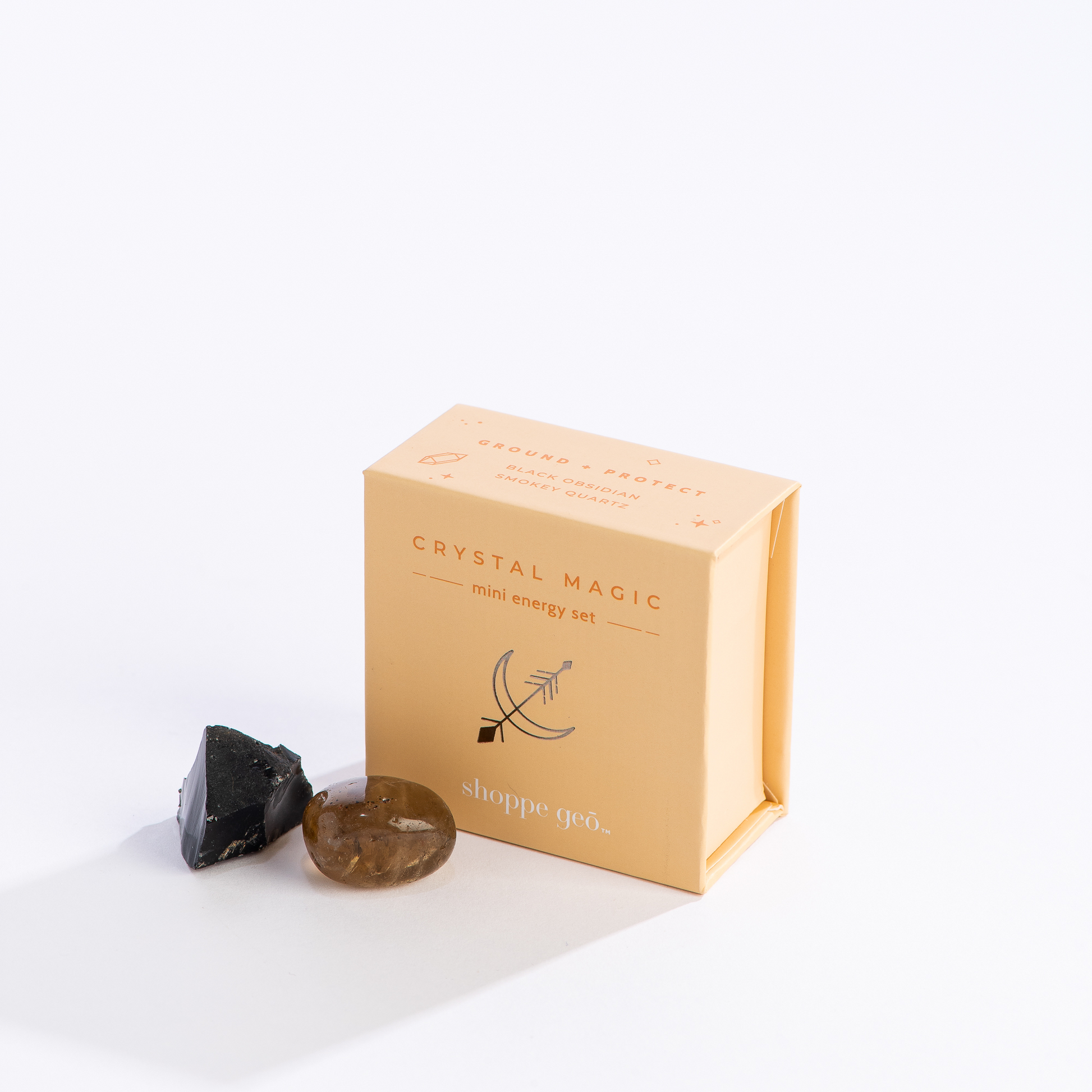 Ground + Protect Mini Energy Gemstone Boxed Set - Crystal Magic Collection - Mellow Monkey