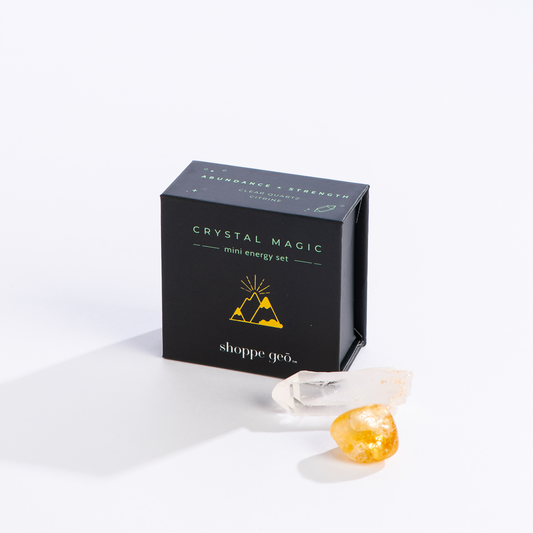 Abundance + Strength Mini Energy Gemstone Boxed Set - Crystal Magic Collection - Mellow Monkey