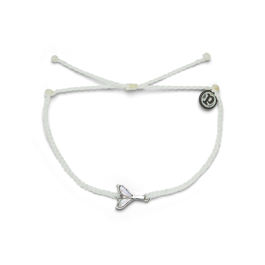 Puravida Mermaid Fin Charm Bracelet - Silver White - Mellow Monkey