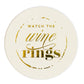 Watch the Wine Rings - Gold Foil Coasters - Set of 8 - Mellow Monkey