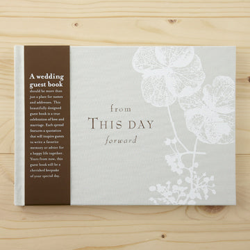 From This Moment On - Hardcover Wedding Guest Book - Mellow Monkey