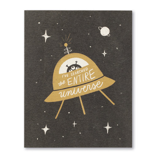 Love Muchly Greeting Card - Birthday - I've Searched The Entire Universe... - Mellow Monkey