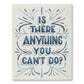 Love Muchly Greeting Card - Congratulations - Is There Anything You Can't Do? - Mellow Monkey