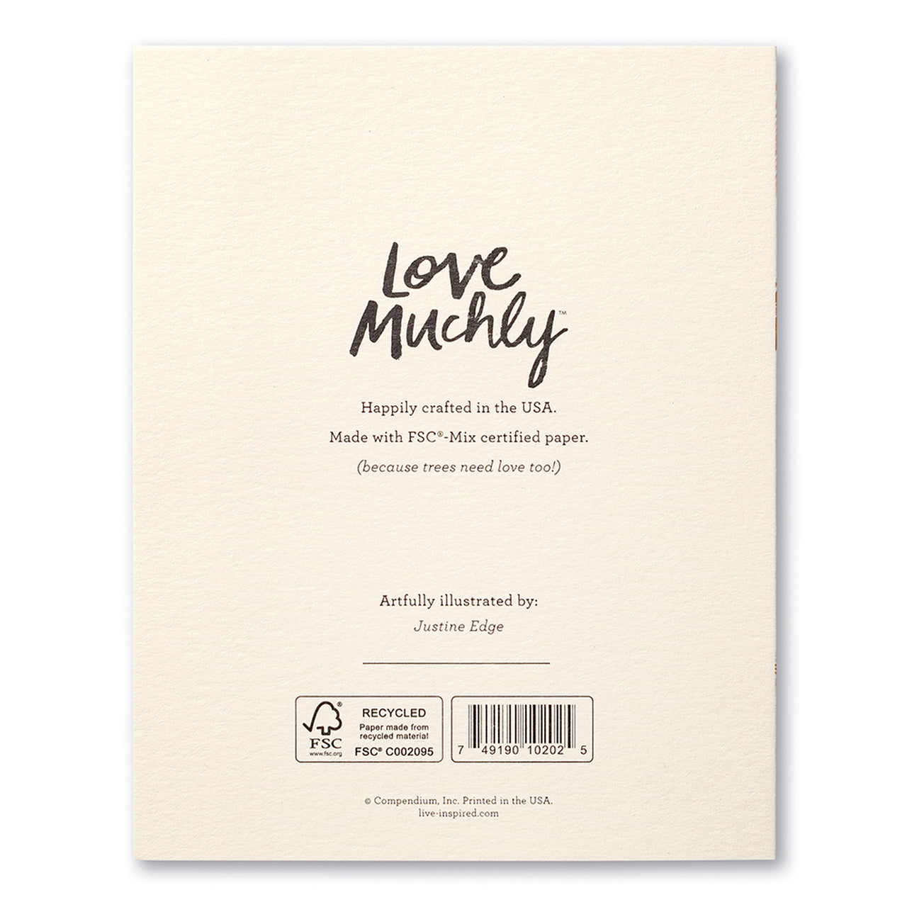 Love Muchly Greeting Card - Goodbye - Bye - Mellow Monkey