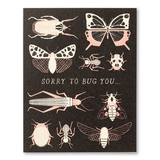 Love Muchly Greeting Card - Thank You - Sorry To Bug You... - Mellow Monkey