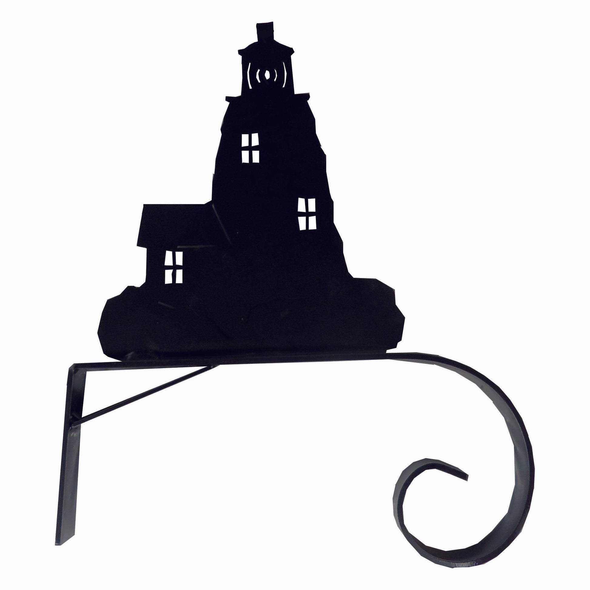 North Country Bells Hand Made Lighthouse Silhouette Hanger Bracket for Wind Bells and Chimes - Mellow Monkey