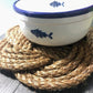 Nautical Sailor Knot Trivet - Manila Rope - 11-in - Mellow Monkey