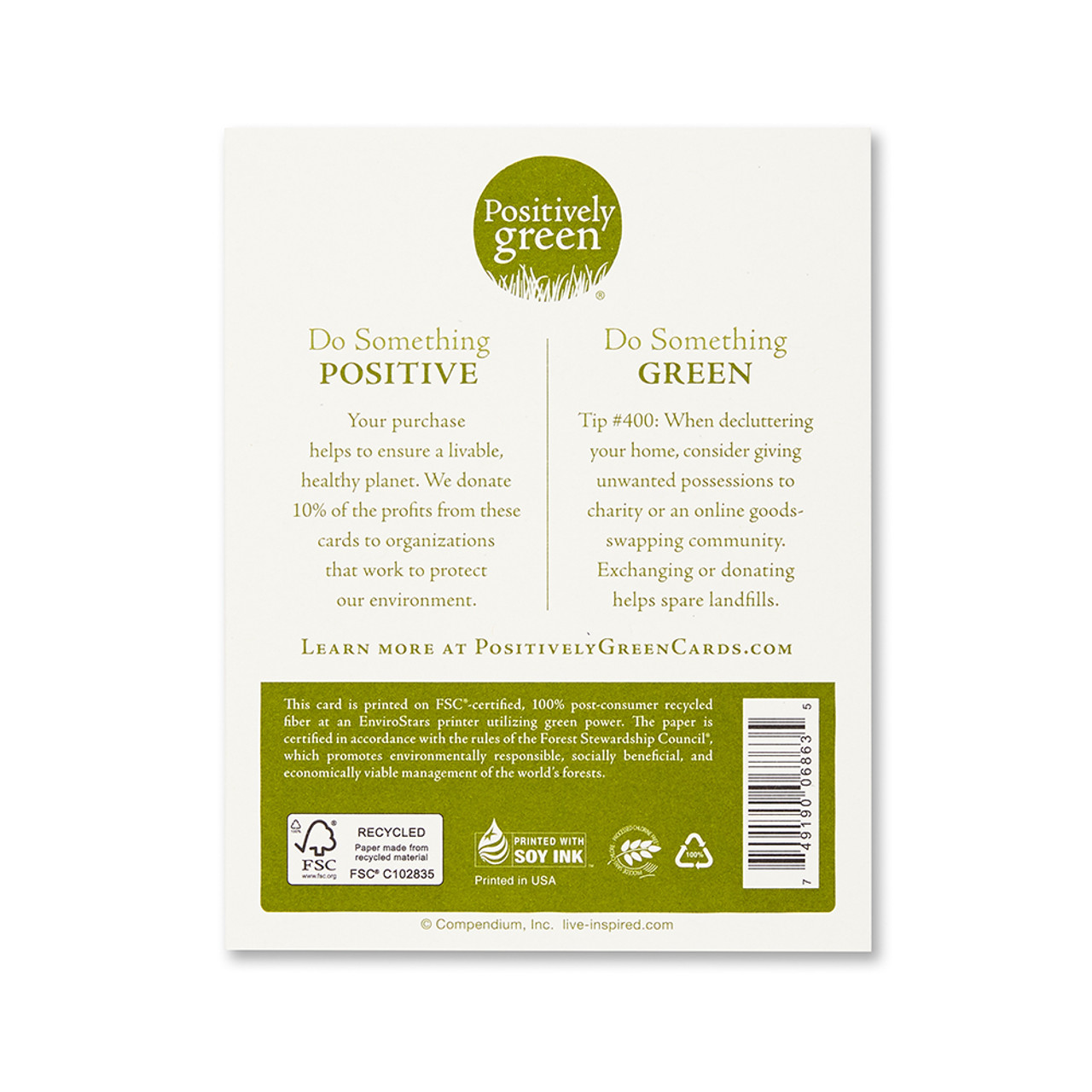 Positively Green Anniversary Greeting Card - “Shall we stick by each other as long as we live?” —Walt Whitman - Mellow Monkey
