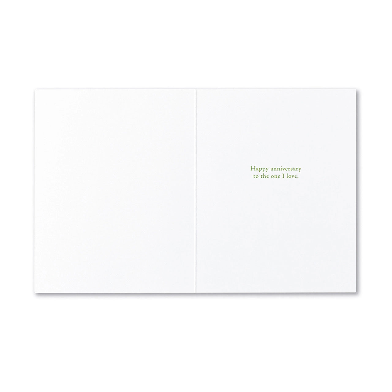 Positively Green Anniversary Greeting Card - “You have my whole heart, for my whole life.” —French Proverb - Mellow Monkey