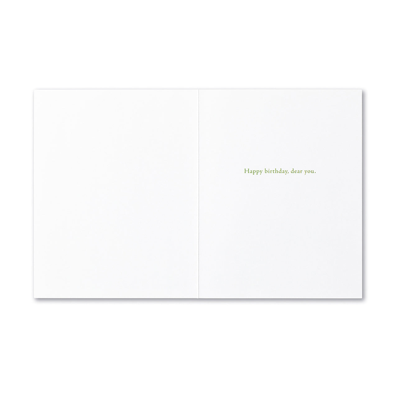 Positively Green Greeting Card - Birthday - ...How wonderful life is while you're in the world. —BERNIE TAUPIN - Mellow Monkey