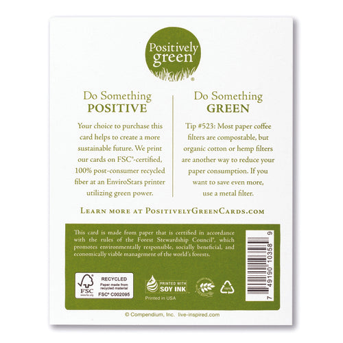 Positively Green Greeting Card - Love - What greater thing is there for two human souls, than to feel that they are joined for life… –George Eliot - Mellow Monkey