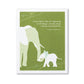 Positively Green Baby Greeting Card - "A new baby is like the beginning of all things—wonder, hope, a dream of possibilities." —Eda LeShan - Mellow Monkey