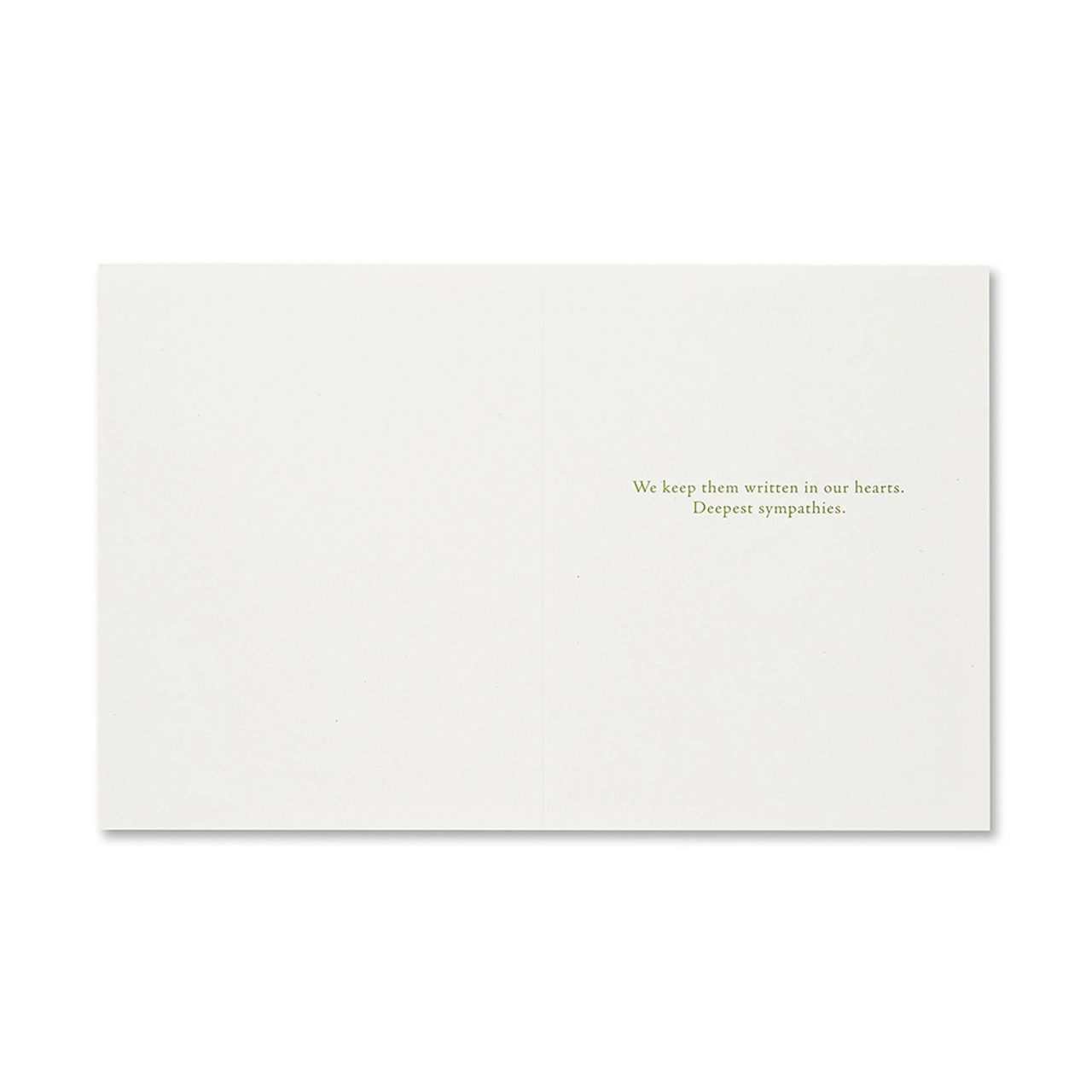 Positively Green Sympathy Greeting Card - “Stories do not end." - ANAÏS NIN - Mellow Monkey