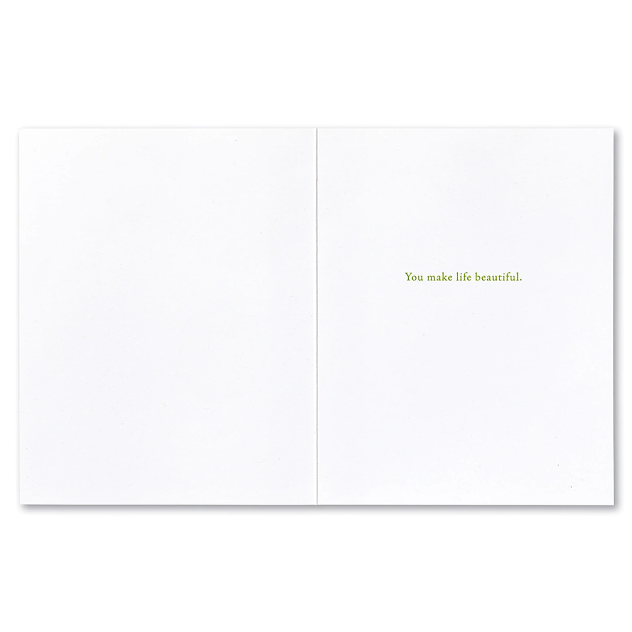 Positively Green Greeting Card - Thank You - “It’s the little things we do and say, that mean so much as we go our way.” —Willa Hoey - Mellow Monkey