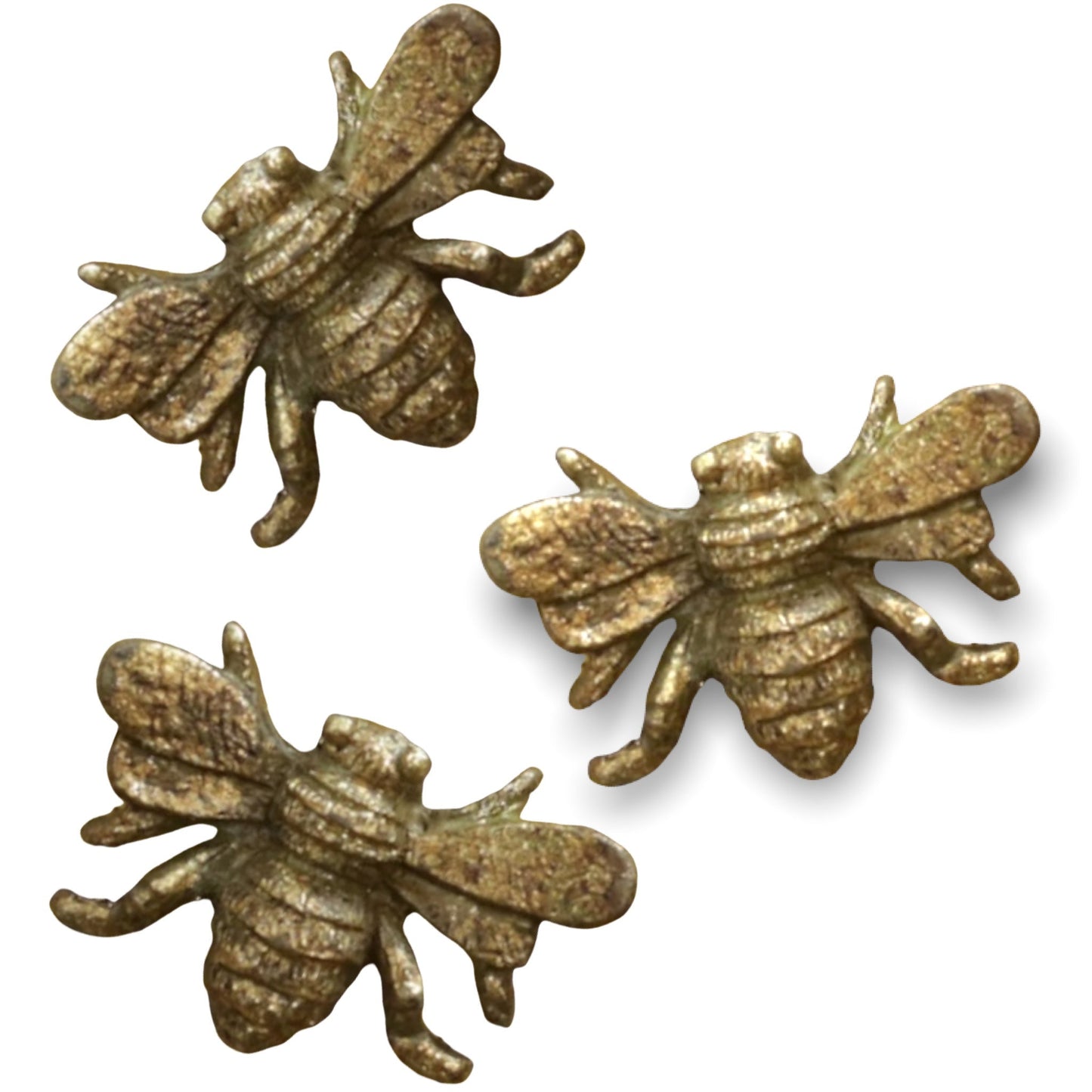 Pewter Bee Magnets - Gold - 1-in - Mellow Monkey