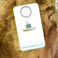 Stacked Sea Glass and Pearl Sterling Silver Necklace - Aqua Blue - 16-in - Mellow Monkey