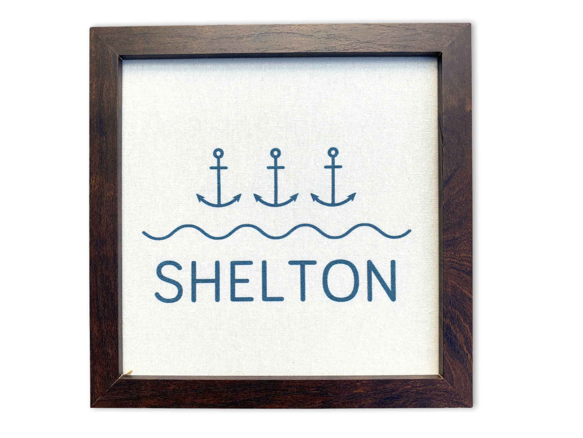 Shelton - Framed Printed Linen Print - 9-in - Mellow Monkey