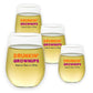 Drunkin' Grownups (America Runs On Wine) - Shatterproof Stemless Wine Glass - 4-pk - Mellow Monkey