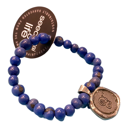 Acai Seeds Of Life - Bracelet - Evolve - Blue - Mellow Monkey