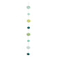Hand Blown Bubble Glass Garland with Blues & Greens - 47-in - Mellow Monkey