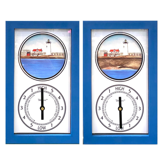 Tidepieces by Alan Winick - Portsmouth Harbor Light New Hampshire - Tide Clock - Mellow Monkey