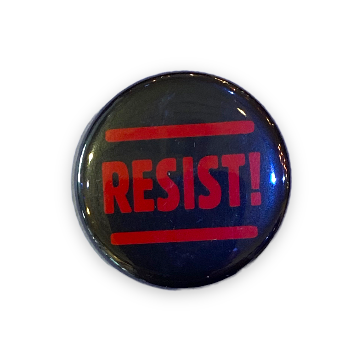 Resist! - Pin Back Button - 1-1/4-in - Mellow Monkey