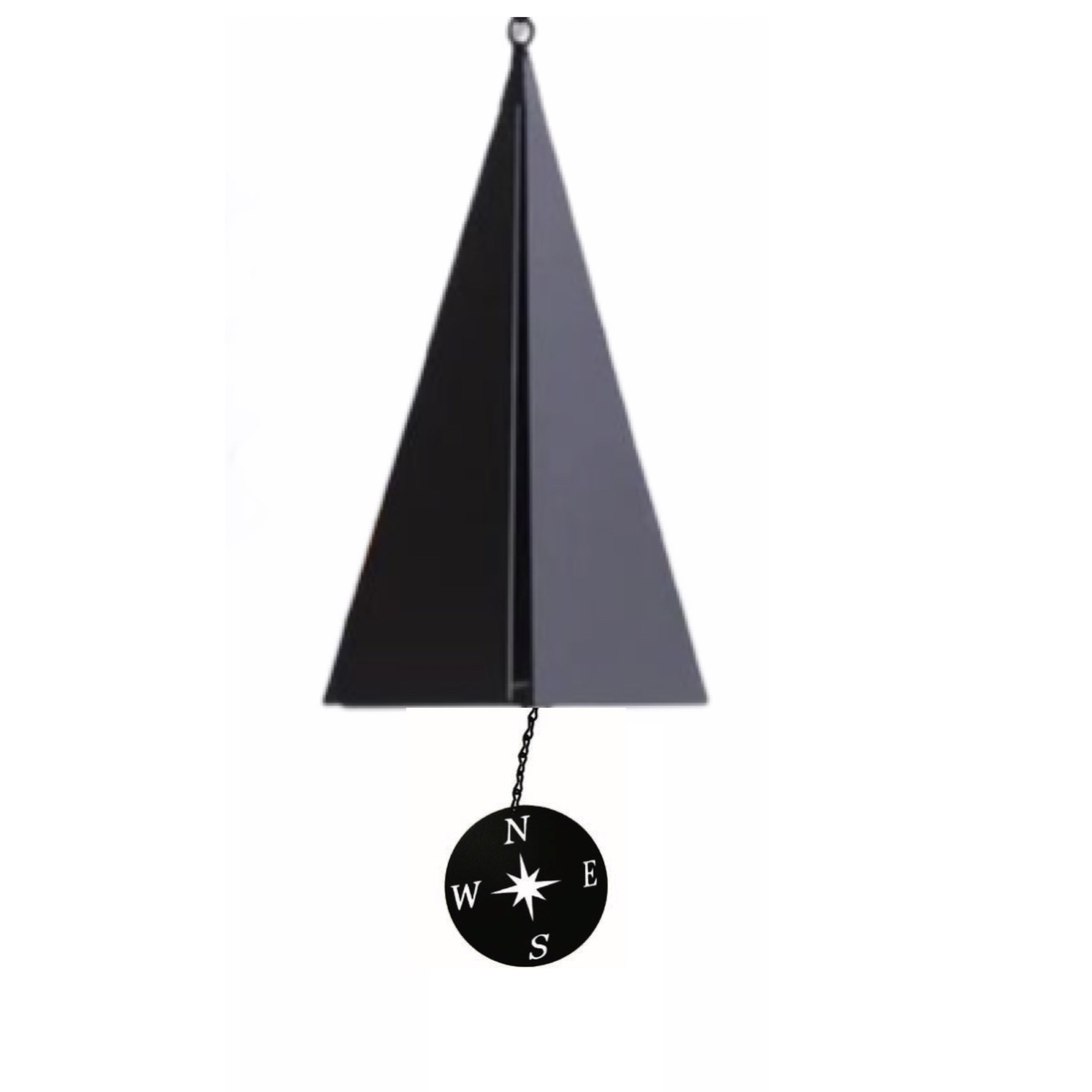 North Country Bells Nantucket Wind Bell with Black Anchor Windcatcher