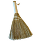 Straw Whisk Broom with Neutral Colored Yarn Wrapped Handle - Mellow Monkey