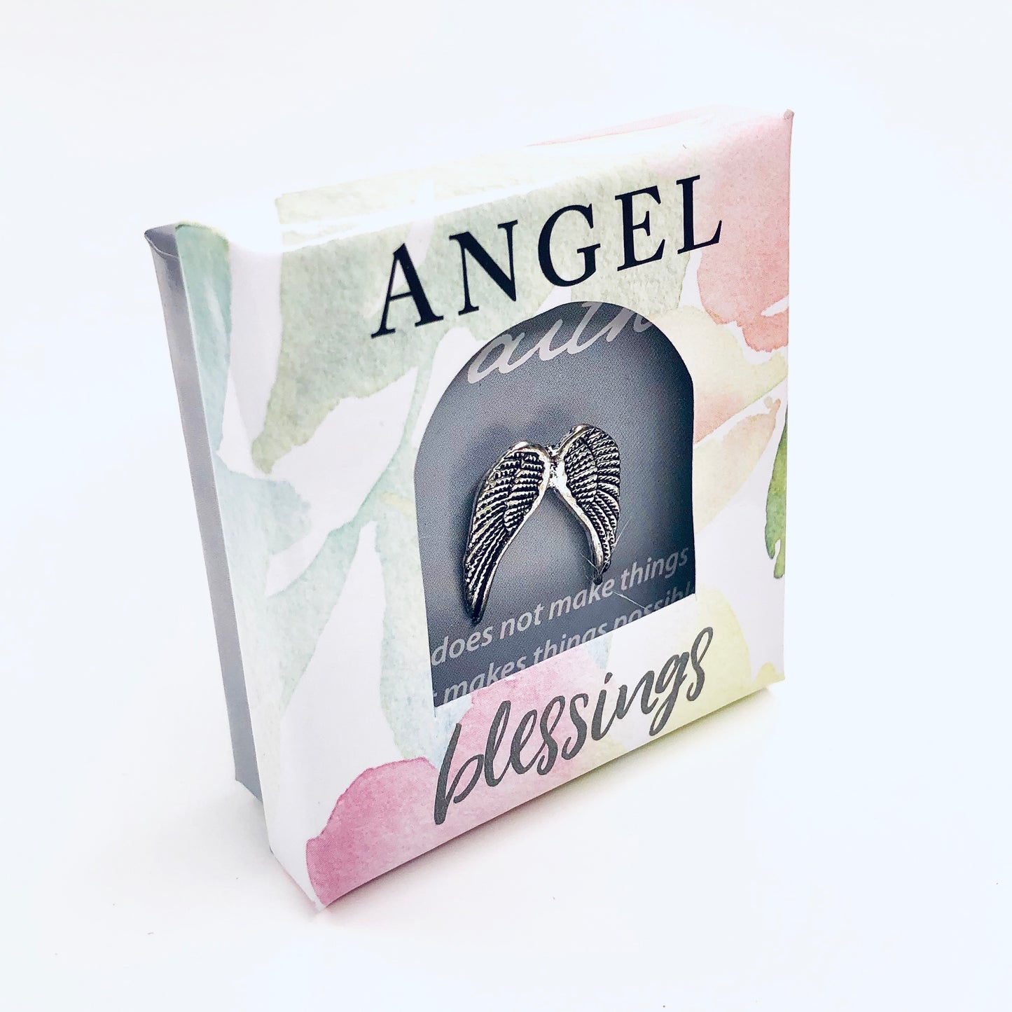 Angel Wing Pin - Gift Boxed with Quote - Mellow Monkey
